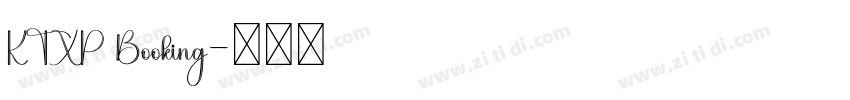 KTXP Booking字体转换